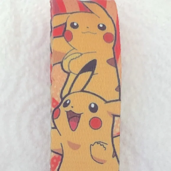 TRENDING Pokemon wrist keychain Heavy duty gamer Anime Black accents keyring NEW - Picture 2 of 7